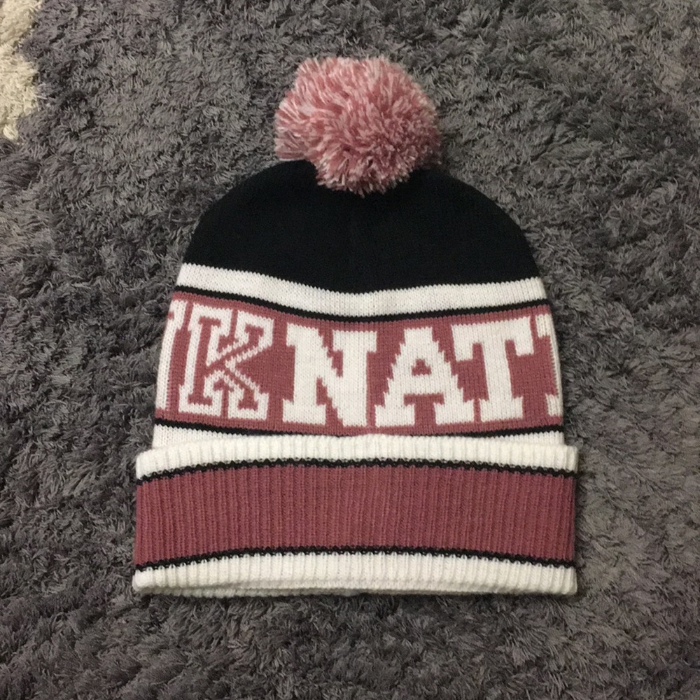 NWOT PinkNation Pom Beanie